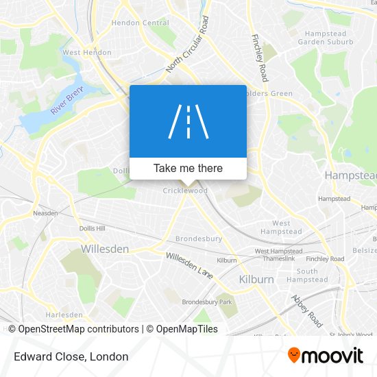 Edward Close map