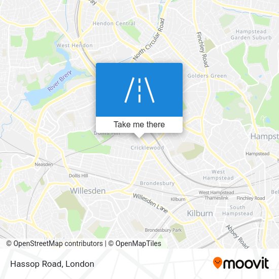 Hassop Road map