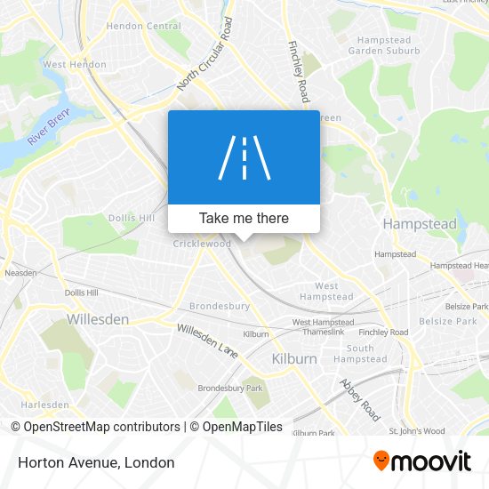 Horton Avenue map