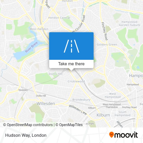 Hudson Way map