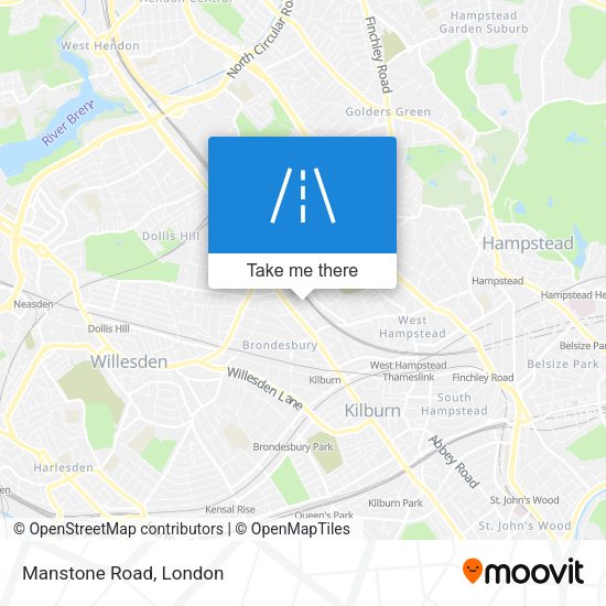 Manstone Road map