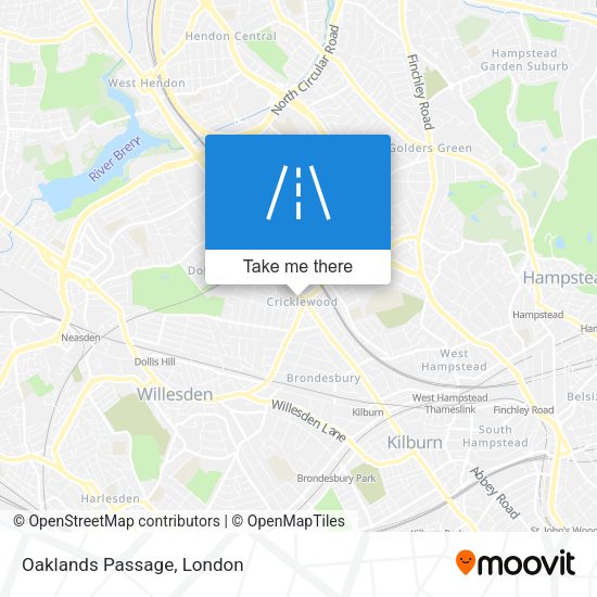 Oaklands Passage map