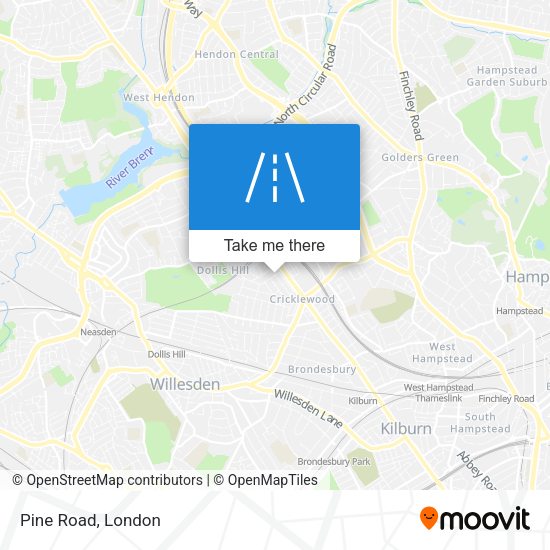 Pine Road map