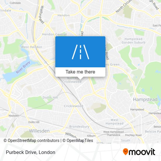 Purbeck Drive map
