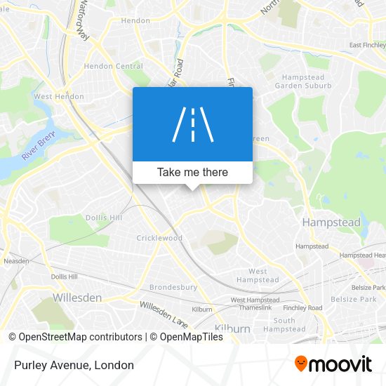 Purley Avenue map