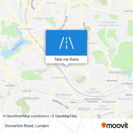 Somerton Road map