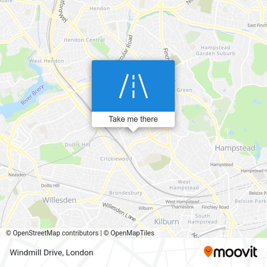 Windmill Drive map