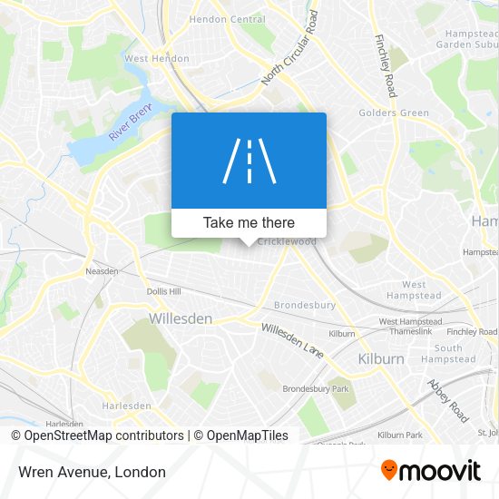 Wren Avenue map