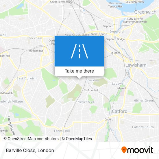 Barville Close map