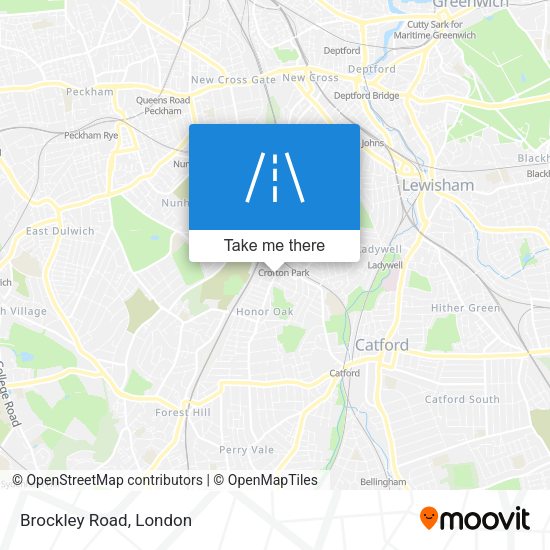Brockley Road map