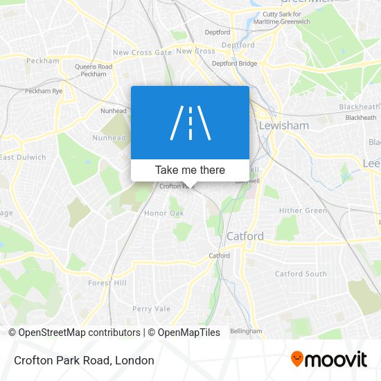 Crofton Park Road map