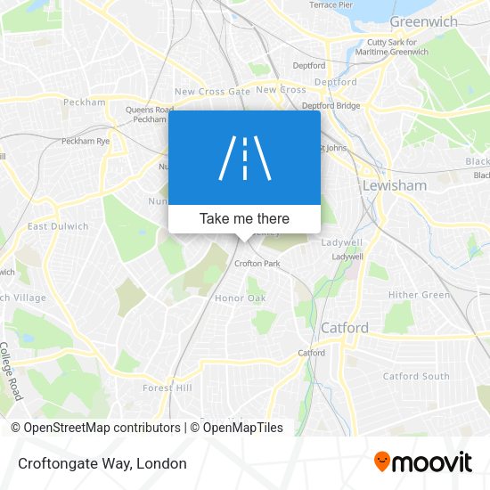 Croftongate Way map