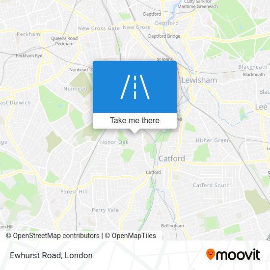 Ewhurst Road map