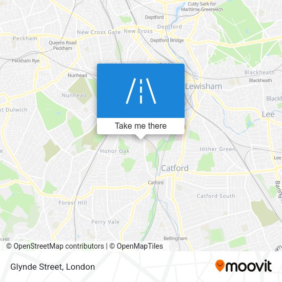 Glynde Street map