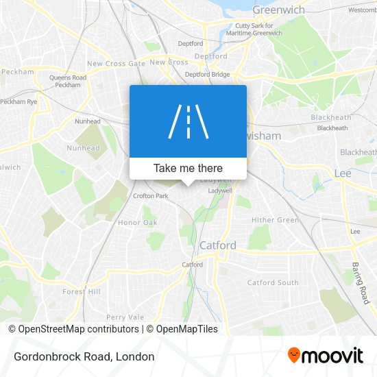 Gordonbrock Road map