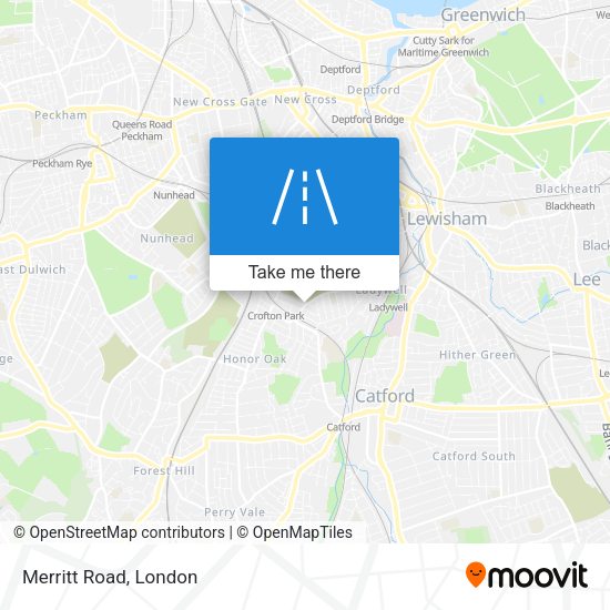Merritt Road map