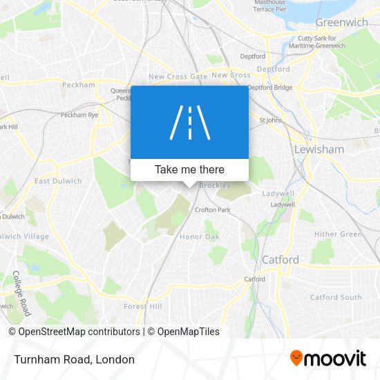 Turnham Road map