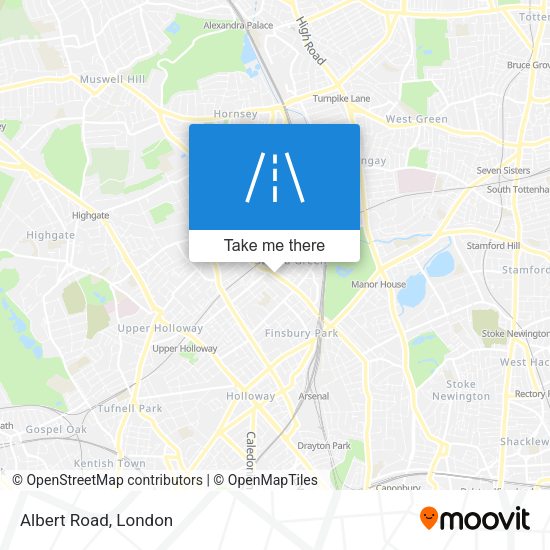 Albert Road map