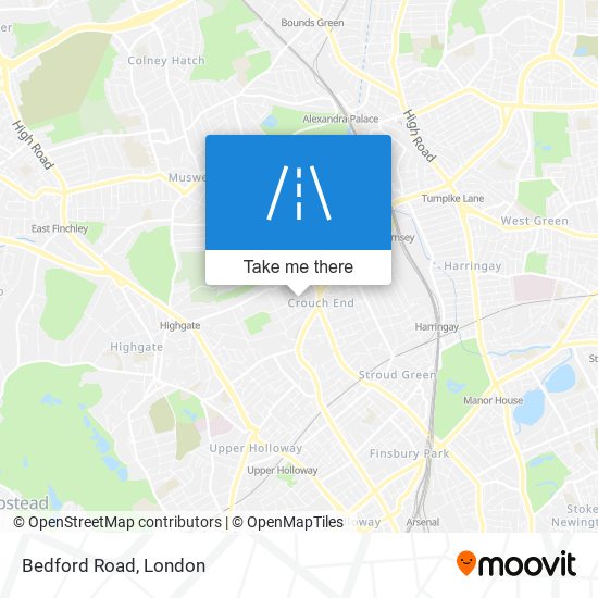 Bedford Road map