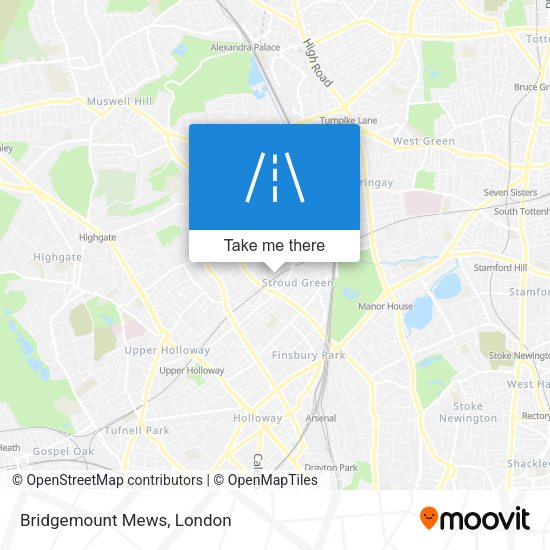 Bridgemount Mews map