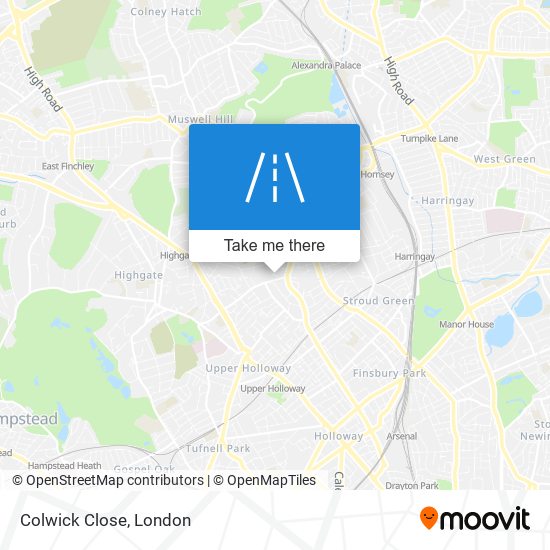 Colwick Close map