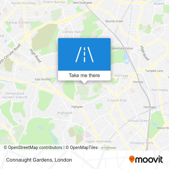 Connaught Gardens map