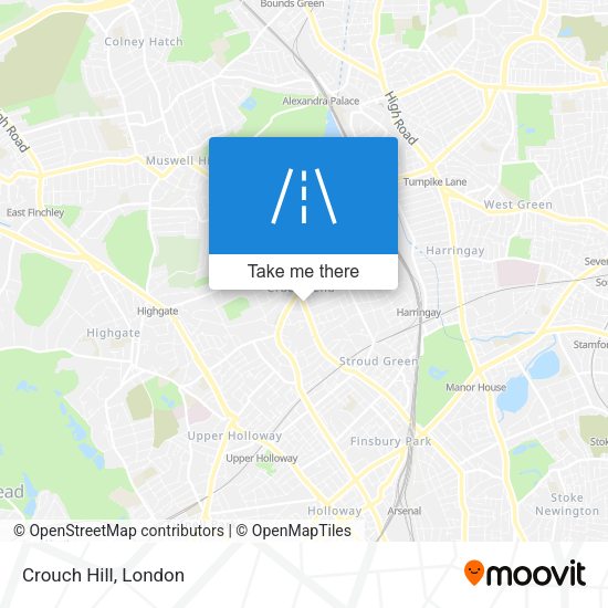 Crouch Hill map