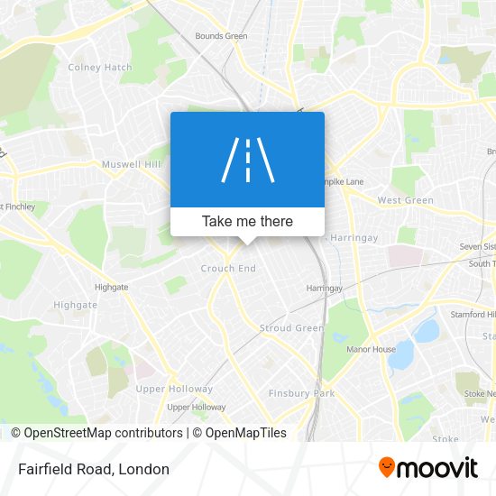 Fairfield Road map