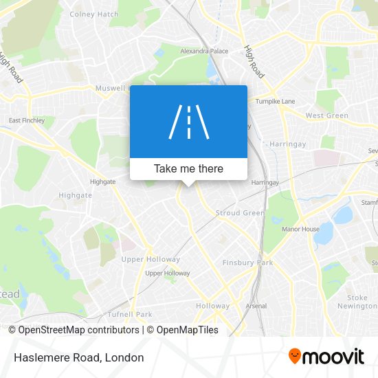 Haslemere Road map