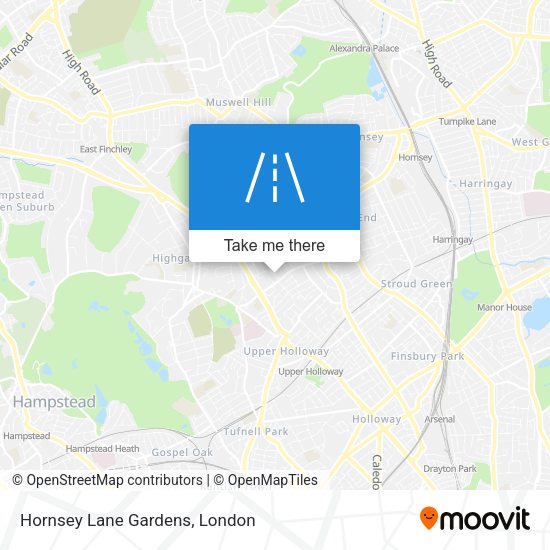 Hornsey Lane Gardens map