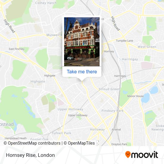 Hornsey Rise map