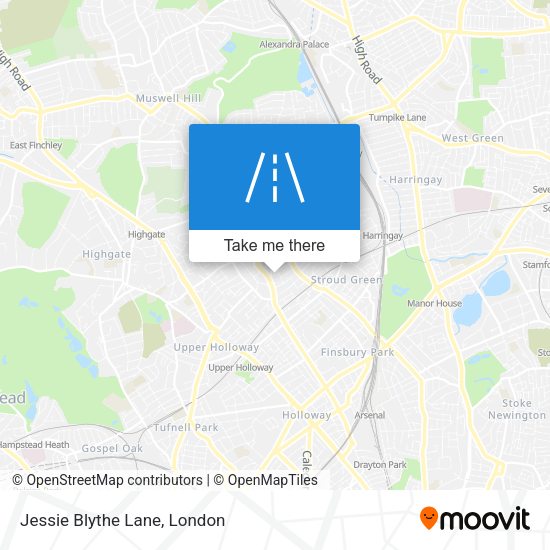 Jessie Blythe Lane map