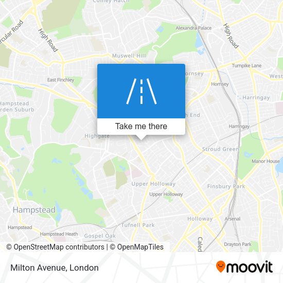 Milton Avenue map