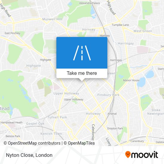 Nyton Close map