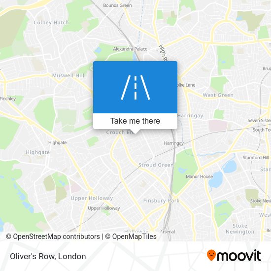 Oliver's Row map
