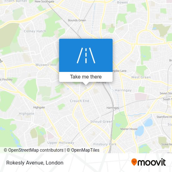 Rokesly Avenue map