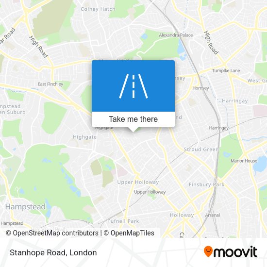 Stanhope Road map