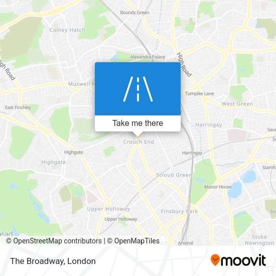 The Broadway map