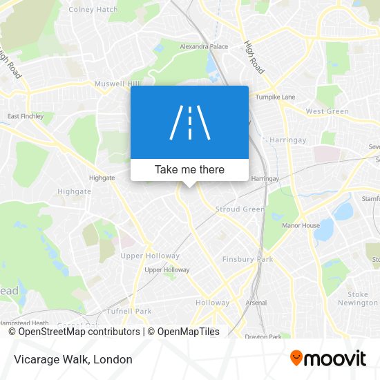 Vicarage Walk map