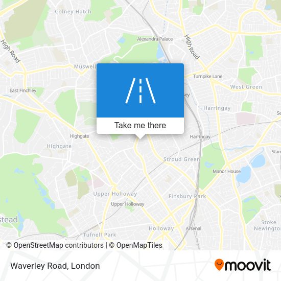 Waverley Road map