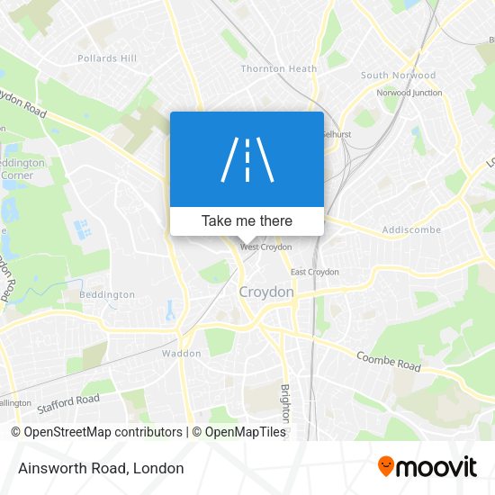 Ainsworth Road map