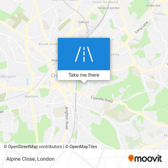 Alpine Close map
