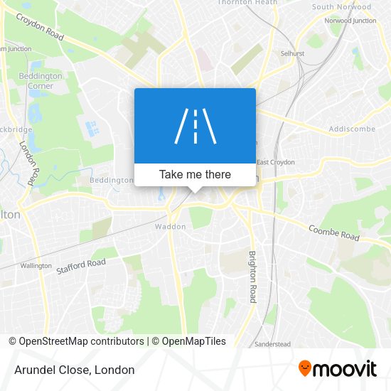 Arundel Close map