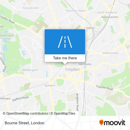 Bourne Street map