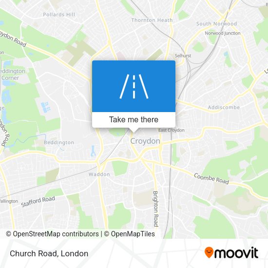 Church Road map