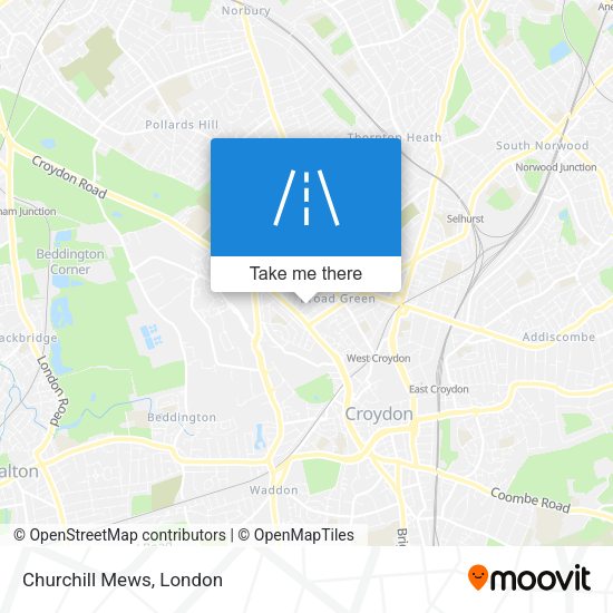 Churchill Mews map