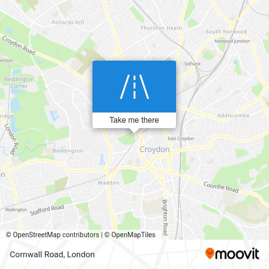 Cornwall Road map