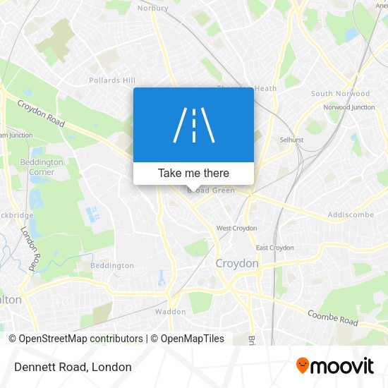 Dennett Road map