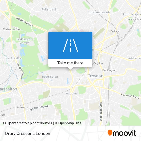 Drury Crescent map