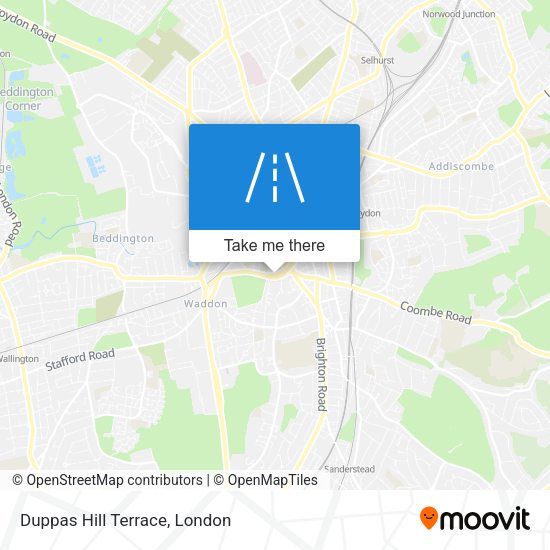 Duppas Hill Terrace map